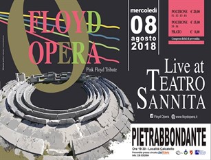 “ Floyd Opera “  Tribute, in scena a Pietrabbondante Lo spettacolo di rock-art dell’anno  stasera   in Molise  al Teatro Sannitico 