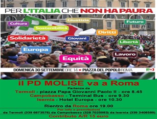 Fanelli a Roma presente alla manifestazione del PartitoDemocratico