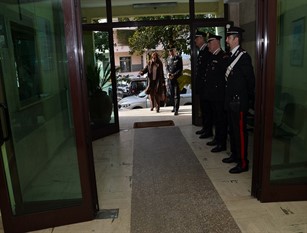 Isernia:Il nuovo prefetto di Isernia Cinzia Guercio, in visita istituzionale al Comando Provinciale dei Carabinieri.