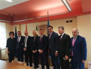 Palazzo Vitale, visita istituzionale di una delegazione albanese
