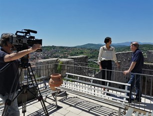 Una troupe di Passion Italy a Campobasso per realizzare un programma per la televisione pubblica americana