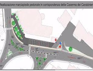 Realizzazione di un marciapiede nei pressi della Caserma dei Carabinieri di Isernia