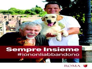 Campidoglio, partita la campagna “Sempre Insieme #iononliabbandono” Gli attori Enzo Salvi e Maurizio Mattioli testimonial per la tutela degli animali domestici   