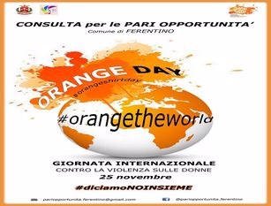 “Orange Day”:  la Consulta per le Pari Opportunità del Comune di Ferentino si tinge di arancione