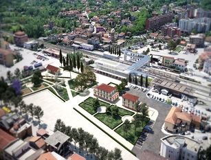 Lavori di realizzazione per la nuova stazione ferroviaria di Frosinone