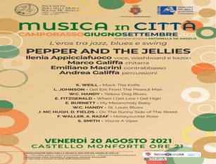 “L’eros tra jazz, blues e swing” con i Pepper and The Jellies venerdì 20 agosto al Castello Monforte
