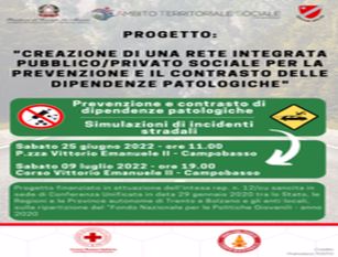 Il 9 luglio a Campobasso secondo appuntamento con le attività di sensibilizzazione per la prevenzione e contrasto delle dipendenze patologiche