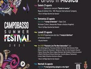 Campobasso Summer Festival 2022: da oggi venerdì 22 luglio le prevendite dei tre concerti in programma