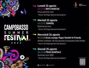 Il Campobasso Summer Festival si presenta con Noyz Narcos pronto a trascinare il pubblico del Parco De Filippo