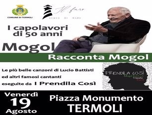 “Mogol racconta mogol”: questa sera in Piazza Vittorio Veneto a Termoli