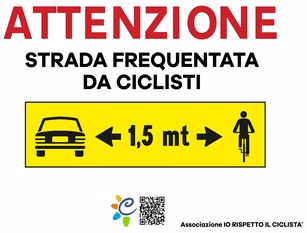 La provincia di Frosinone sposa il progetto dell’associazione ‘ io rispetto il ciclista’