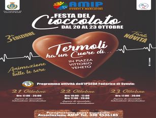 A Termoli dal 21 al 23 ottobre la terza edizione della “Festa del Cioccolato”
