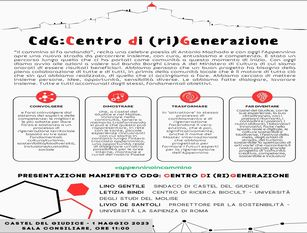 L’Appennino nuovamente in marcia, Castel del Giudice laboratorio in movimento CdG:Centro di (ri)Generazione