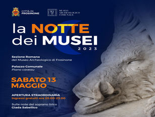 Frosinone, Notte dei Musei 2023: musica e visite gratuite.