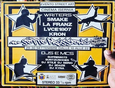 “SottoPressione” evento di Street Art e cultura Hip Hop a Isernia