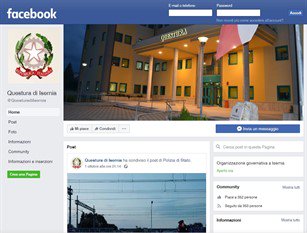 Su facebook la pagina della Polizia di Stato di Isernia per informare i cittadini
