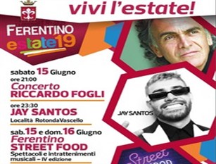 Ferentino Street Food, 15 e 16 giugno appuntamento con il cibo di strada Ricchissima l’edizione di quest’anno con Riccardo Fogli e Dj Jay Santos