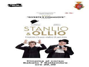 Cinema al Corso: l’apprezzata tre giorni cinematografica lungo corso Vittorio Emanuele si conclude questa sera con Stanlio e Ollio