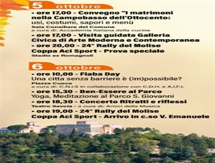 Eventi in città: il calendario degli appuntamenti di ottobre a Campobasso