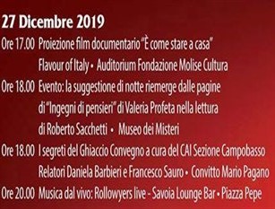 Gli eventi di “Natale a Campobasso” in programma per il 27 dicembre