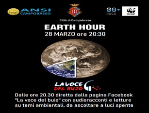 Il Comune di Campobasso aderisce all’Earth Hour con un’iniziativa realizzata in collaborazione con l’Associazione Nazionale Scuola Italiana