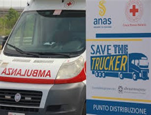 Anas e Croce Rossa Italiana insieme per la sicurezza degli autotrasportatori "Save the Trucker”, prima iniziativa del protocollo d’intesa sottoscritto per il contenimento della diffusione del COVID-19