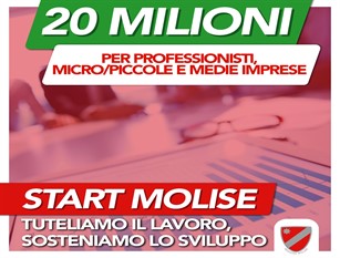 Start Molise,  20 milioni di euro per PMI e liberi professionisti