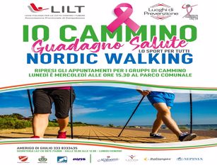 “Cammino e guadagno salute” – Tornano gli appuntamenti gratuiti del nordic walking