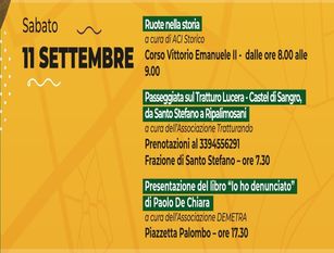 Settembre in Città: gli eventi in programma sabato 11 settembre