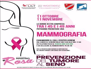 Campagna Nastro Rosa 2021. Al via lo screening mammografico per donne tra 45 e 49 anni
