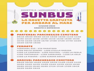 “Sun bus”: a partire dal 4 giugno il  il servizio navetta mare per il litorale Nord Cristoforo Colombo