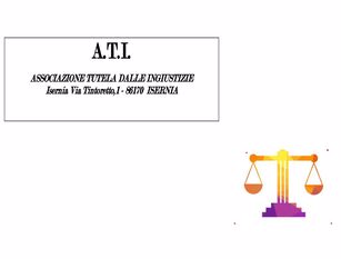 La  F.I.A.D.E.L. di Isernia cambia nome e diventa  A.T.I.- Associazione tutela dalle ingiustizie .