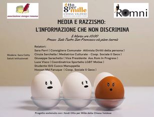 “Media e Razzismo” convegno promosso dall’associazione Romini il prossimo 8 marzo