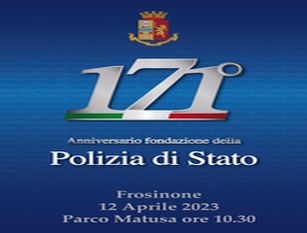 Frosinone, mercoledì la celebrazione del 171° anniversario della fondazione della Polizia di Stato.