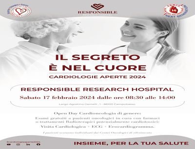 Open Day Cardio-Oncologia di genere al Responsible Research Hospital
