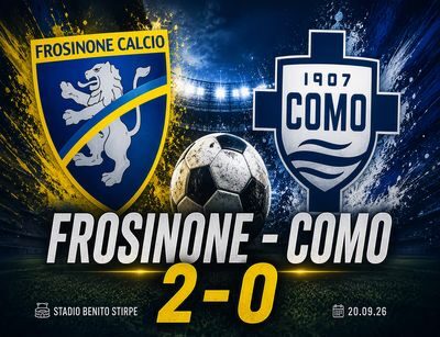 Frosinone da grande squadra: il Como si arrende allo Stirpe, Alvini vola in zona alta Batte 2-0  i forti Comaschi 