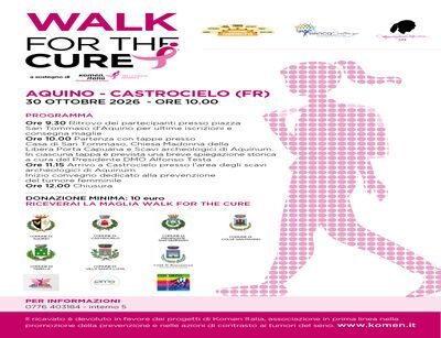 Walk for the Cure, studenti in cammino da Aquino a Castrocielo per la prevenzione dei tumori femminili